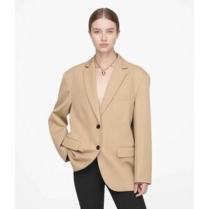 NWT Anine Bing Quinn Blazer-Deep Sand Size XL